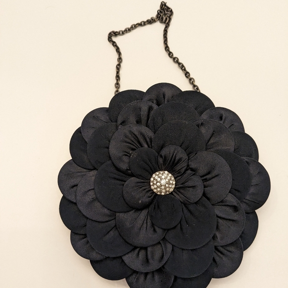 Jacques vert navy flower clutch - Picture 5 of 6